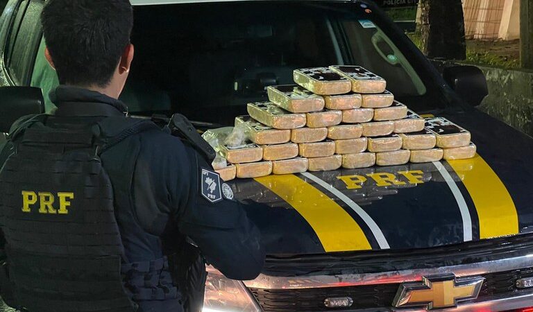 Motorista é preso transportando aproximadamente 30 quilos cocaína na Dutra