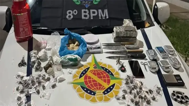 PMDF apreende grande quantidade de drogas e utensílios de fracionamento em Ceilândia