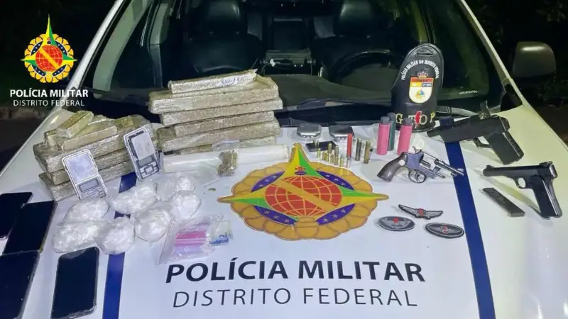 PMDF apreende armas, munições e drogas no Recanto das Emas