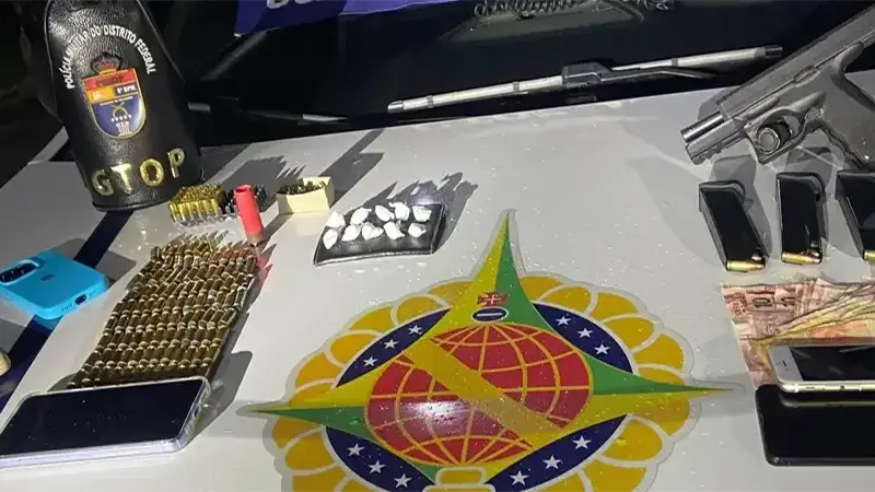 PMDF prende homem por tráfico de drogas, porte ilegal de arma de fogo e receptação em Ceilândia