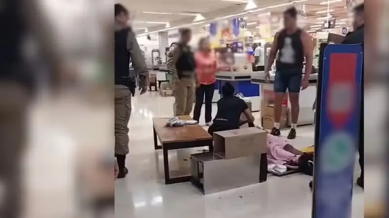 Mulher é esfaqueada dentro de hipermercado em Uberlândia