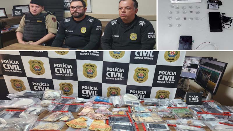 PCMG e PMMG realizam operação contra o tráfico de drogas em Viçosa