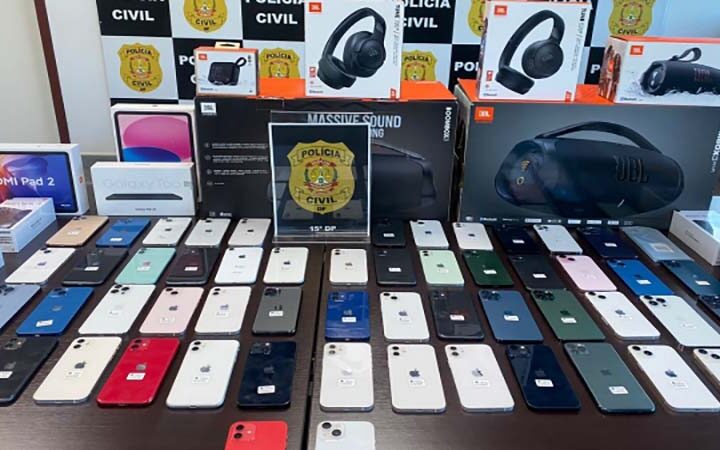 PCDF realiza operação para combate à venda de celulares furtados