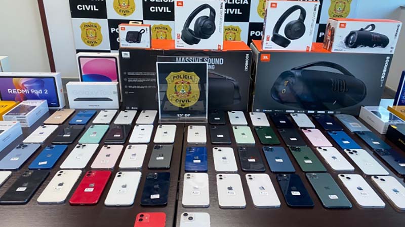 PCDF realiza operação para combate à venda de celulares furtados