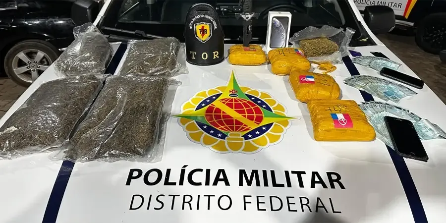 PMDF prende trio com 6kg de skank durante operação do TOR em Brazlândia
