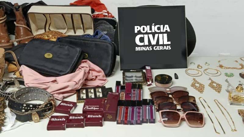 PCMG Operação Makeup resulta na recuperação de objetos furtados em Uberlândia