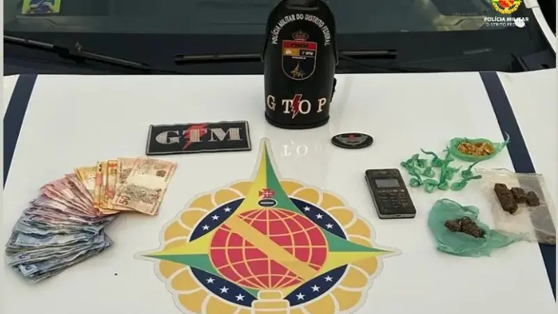 Polícia Militar prende suspeito de tráfico em invasão na Asa Norte