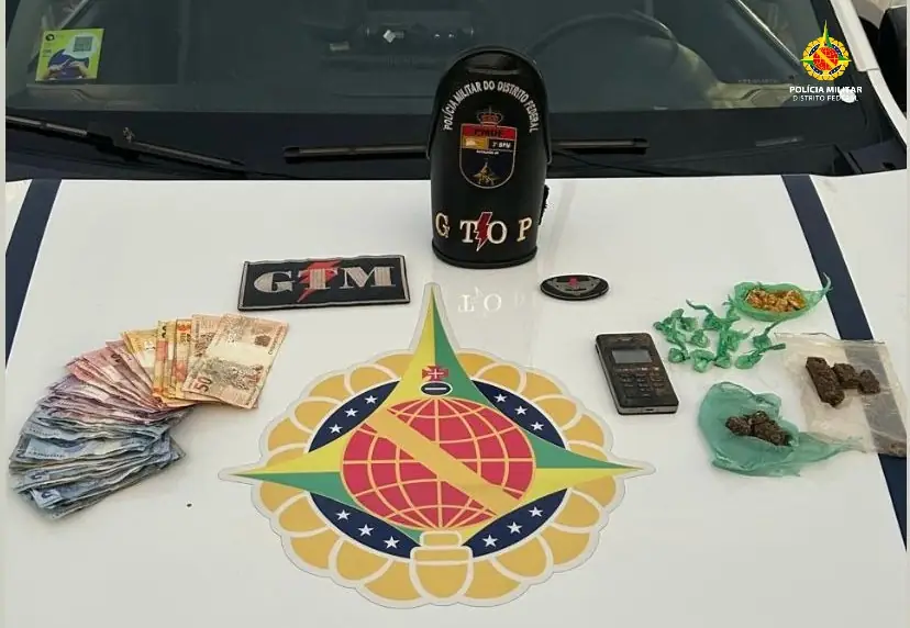 Polícia Militar prende suspeito de tráfico em invasão na Asa Norte