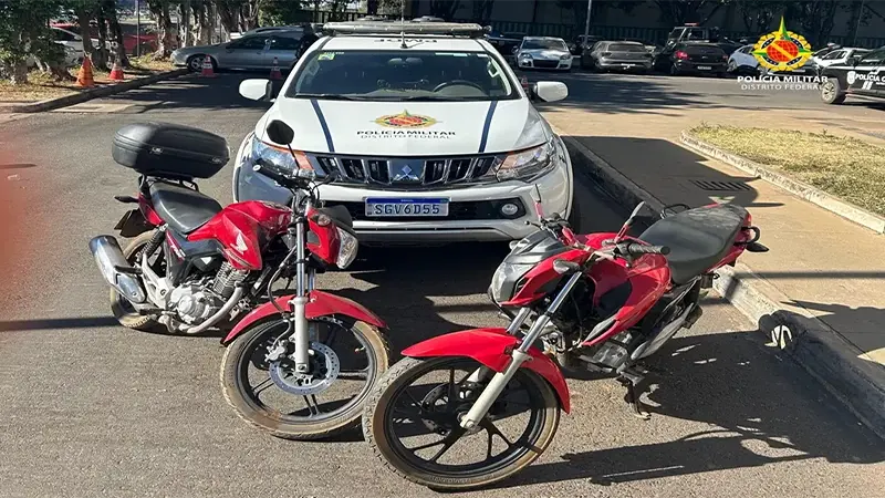 PMDF no Sol Nascente recupera duas motos furtadas