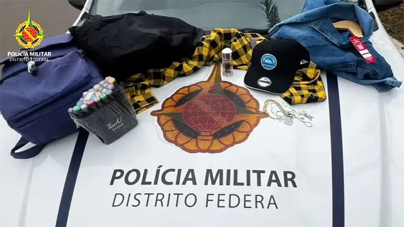 PMDF prende homem em flagrante por furto em loja de roupas na Feira dos Goianos