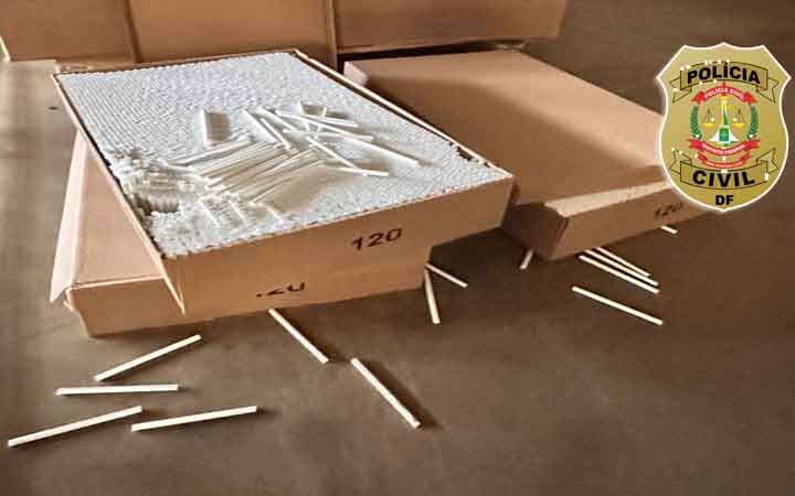 PCDF identifica depósito de insumos ligados à falsificação de cigarros no DF