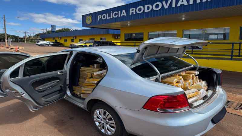 PRF apreende 668 Kg de maconha em Dourados (MS)