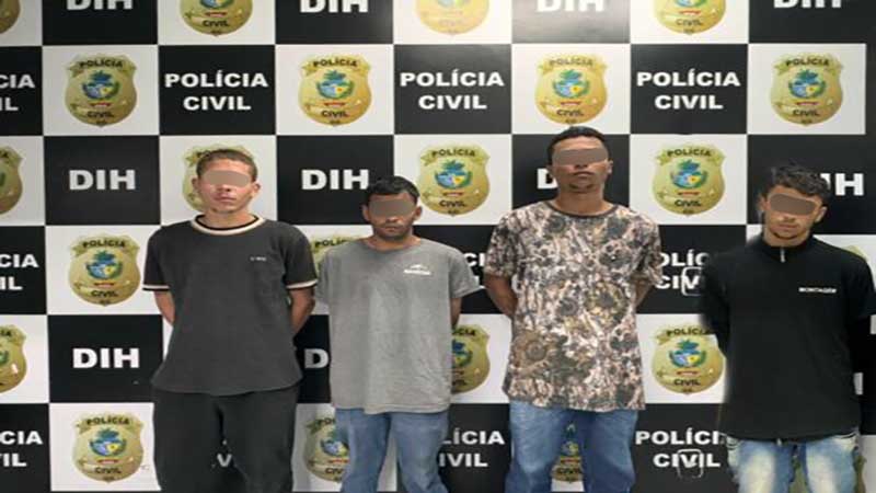 PCGO prende 4 investigados por execução com tiro e facão após emboscada em Goiânia