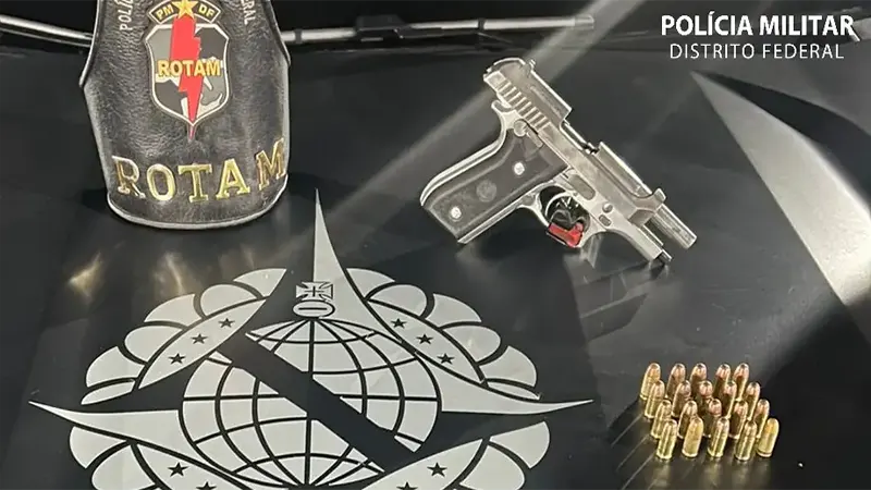 PMDF apreende pistola calibre .380 na Cidade Estrutural