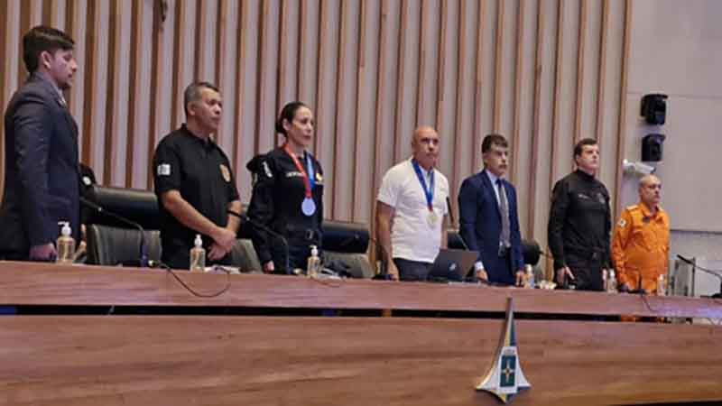 Câmara Legislativa do DF realiza sessão solene em homenagem aos atletas do World Police and Fire Games 2025