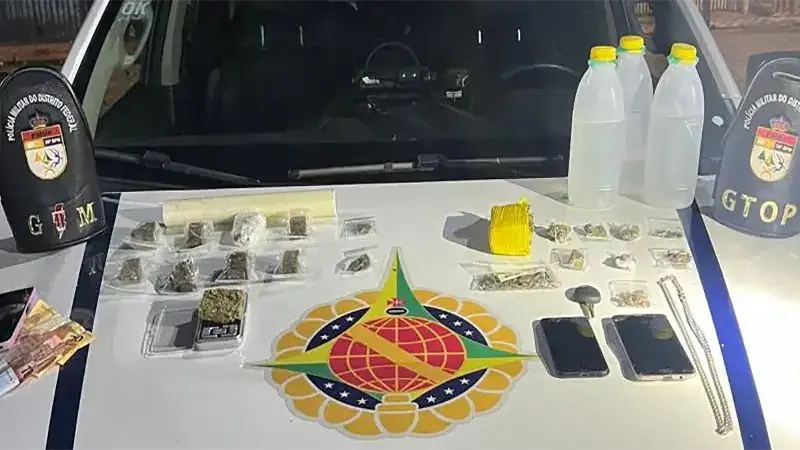 Tráfico de drogas é desarticulado pela PMDF no Paranoá