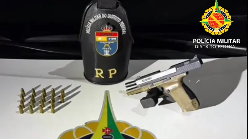 PMDF apreende pistola turca e prende homem com histórico criminal em Ceilândia