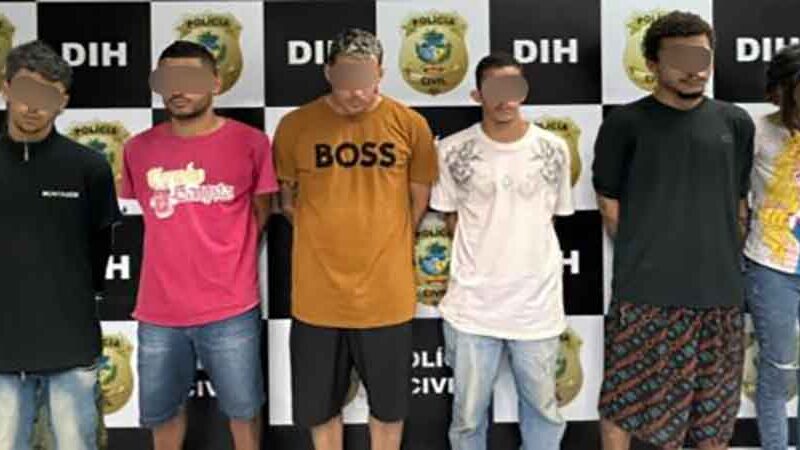 PCGO prende seis integrantes de facção criminosa envolvidos em homicídio no Jardim Cerrado IV, em Goiânia