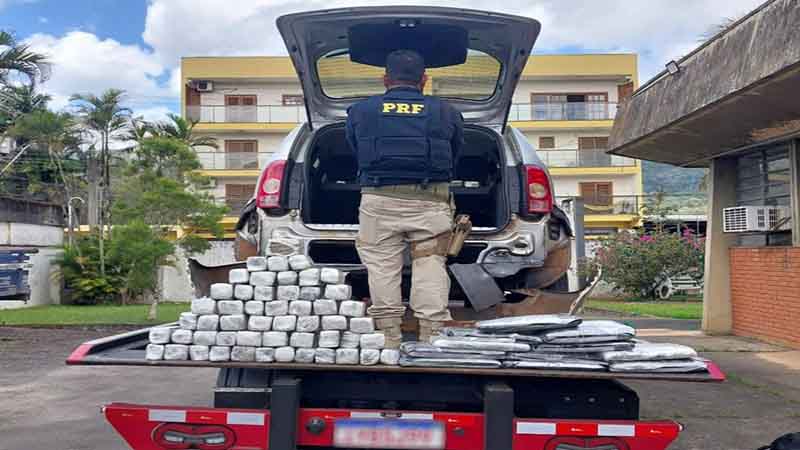 PRF prende dois homens por tráfico interestadual de drogas na Régis Bittencourt
