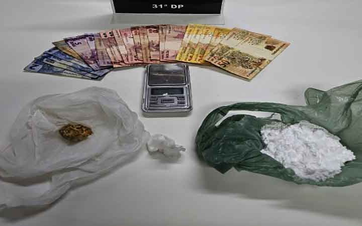31ª DP realiza a quarta prisão por tráfico de drogas na semana; desta vez, na Ceilândia