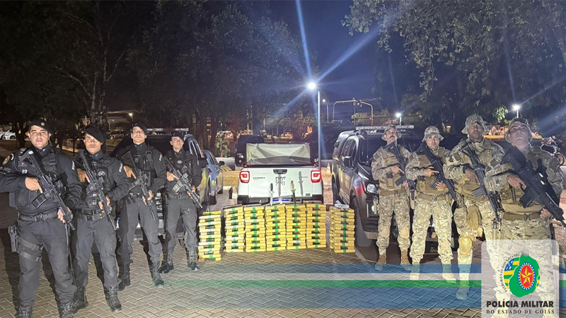 Operação Divisas Blindadas resulta na apreensão de 210 kg de maconha na região leste do estado.