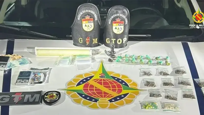 PMDF apreende várias porções de drogas em abordagem no Paranoá