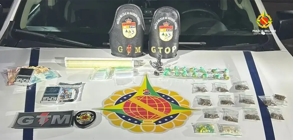 PMDF apreende várias porções de drogas em abordagem no Paranoá