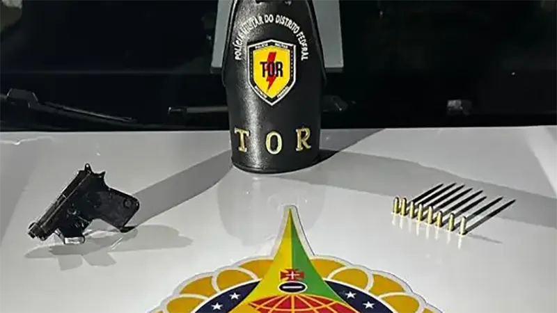 PMDF apreende pistola durante abordagem do TOR em Brazlândia
