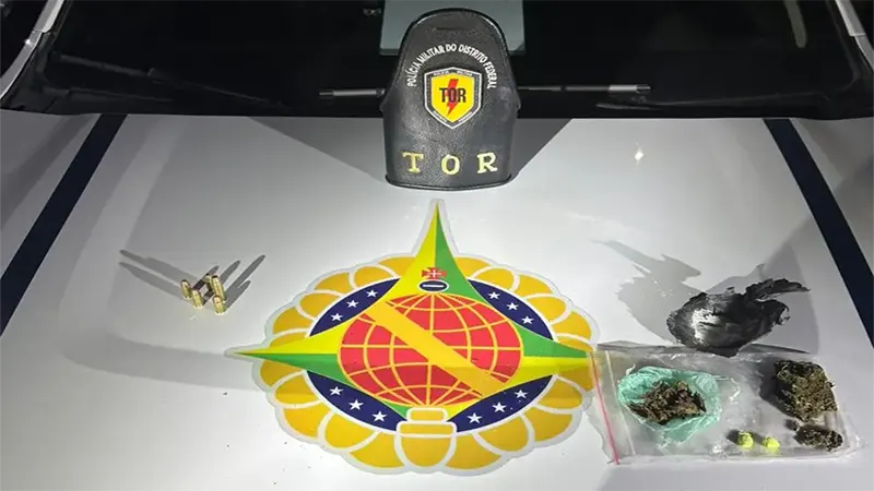 PMDF prende traficante e apreende drogas e munições no Recanto das Emas