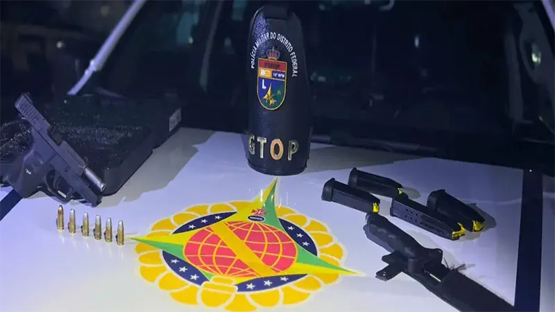 Polícia Militar apreende arma de fogo e detém três indivíduos na BR-080