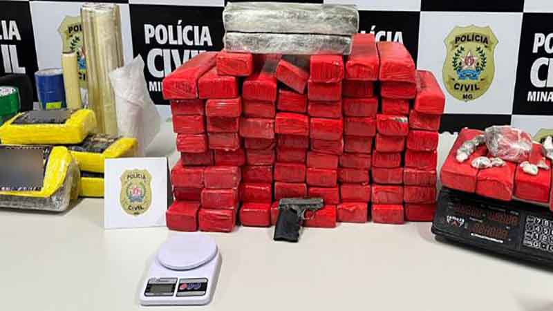 Uberlândia: PCMG apreende 80 tabletes de maconha