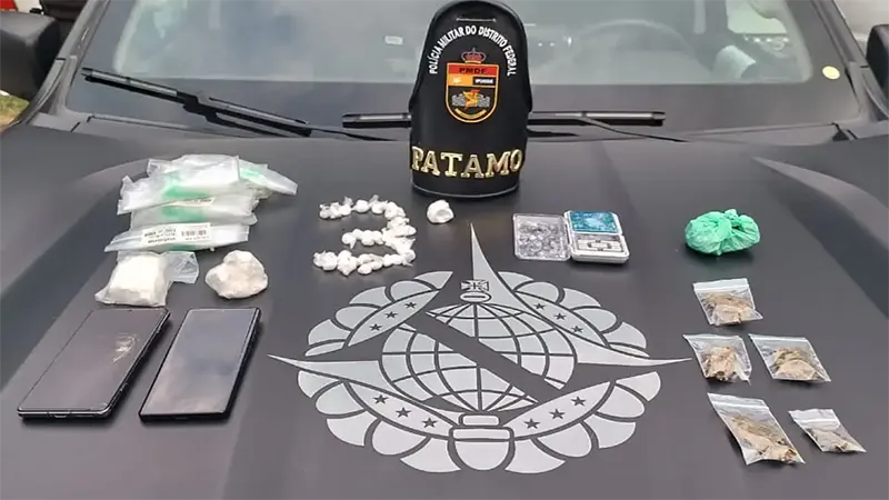 Homem é preso com grande quantidade de drogas em Ceilândia