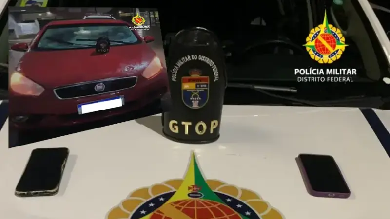 PMDF prende dois indivíduos por receptação e recupera veículo e celulares em Ceilândia