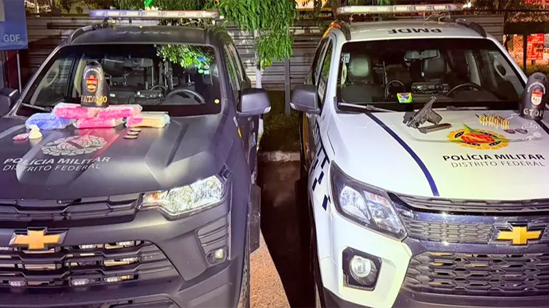 PMDF prende homem por tráfico de drogas e porte ilegal de arma de fogo no Paranoá