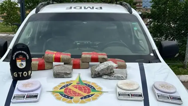 Homem é flagrado comercializando drogas no Setor de Chácaras do Recanto das Emas