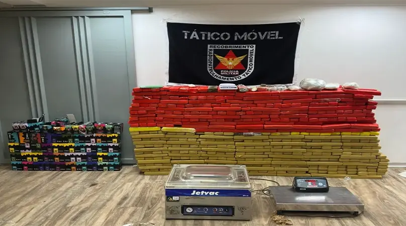 Uberlândia – Homem preso por tráfico utilizava veículo clonado para transporte de drogas