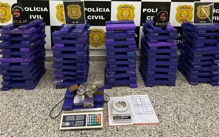 Operação Purple Bricks: PCDF prende homem com quase 200 tijolos de maconha