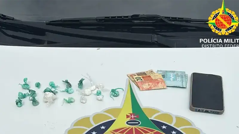 PMDF desarticula ponto de tráfico e apreende drogas em operação de rotina