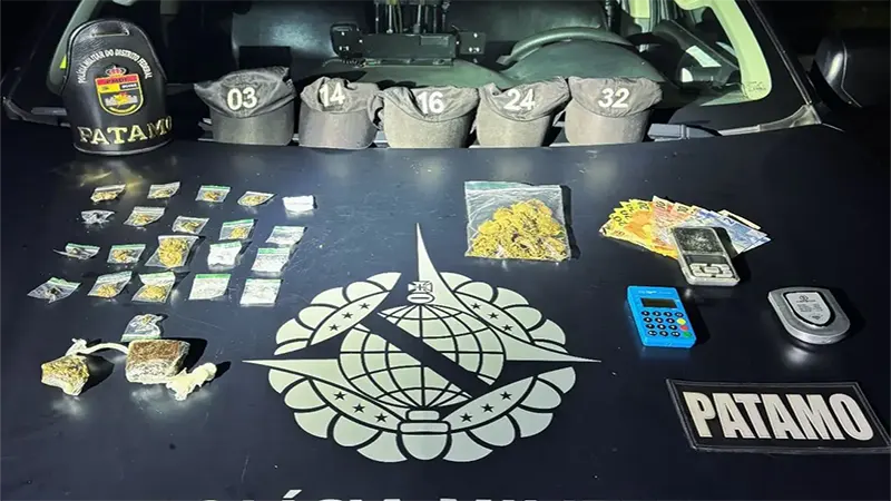 PMDF, por meio do Curso de PATAMO, realiza prisão por tráfico de drogas em Ceilândia