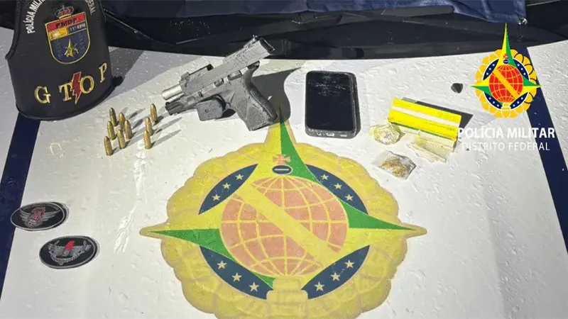 PMDF prende autor armado após denúncia de disparos de arma de fogo em Samambaia