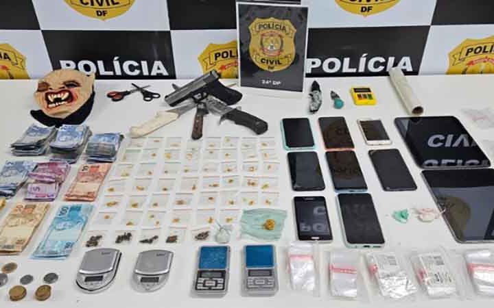 PCDF deflagra operação e prende três pessoas por tráfico de drogas em Ceilândia