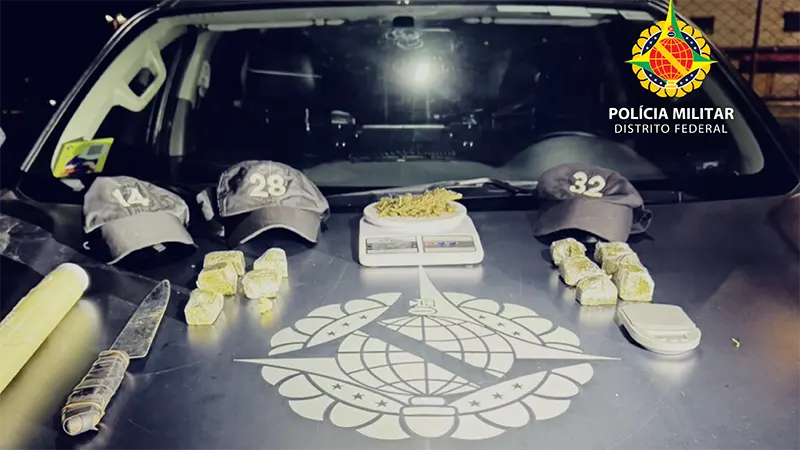 PMDF apreende drogas durante patrulhamento no Riacho Fundo II