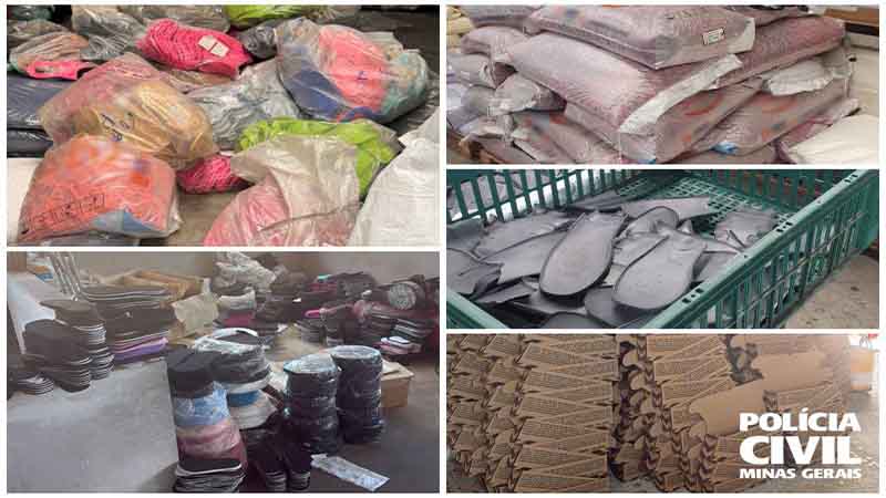 Mais de 23 mil pares de calçados são apreendidos pela PCMG em Nova Serrana