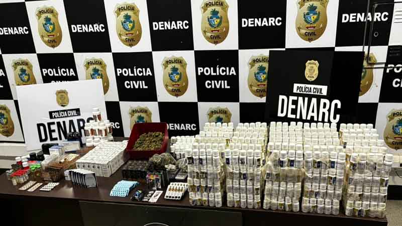 PCGO apreende “supermaconha” e anabolizantes avaliados em meio milhão de reais e prende dupla em flagrante