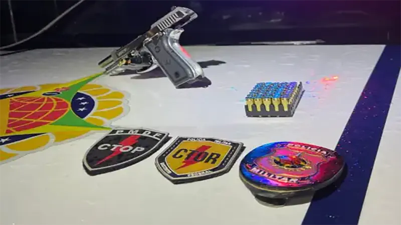 Ação do GTOP 41 e Inteligência da PMDF Apreendem Pistola e Diversas Munições em São Sebastião