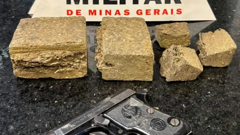 PMMG Formiga – Polícia Militar prende foragido da justiça e localiza drogas e arma de fogo