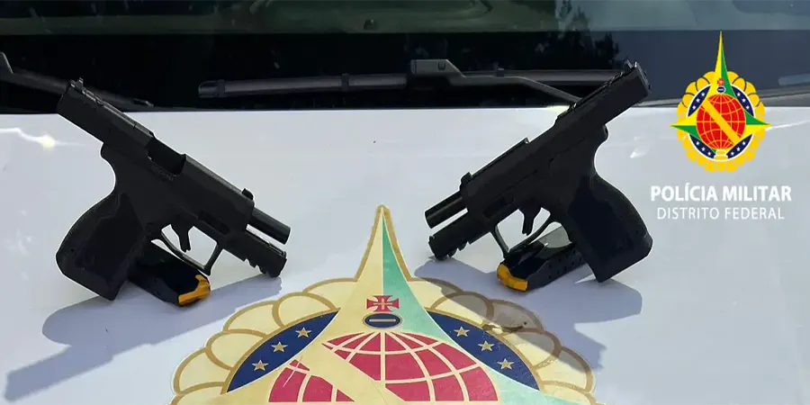 Polícia Militar intercepta suspeitos armados no Núcleo Bandeirante