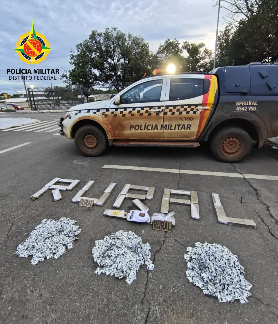 Traficantes interestaduais são presos pela PMDF em área rural de Planaltina