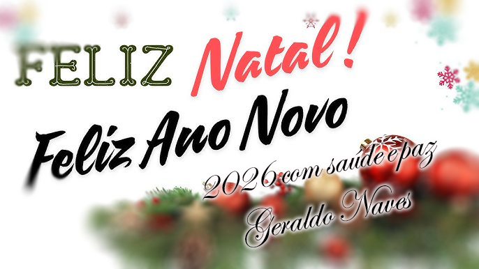 Boas Festas e feliz ano novo