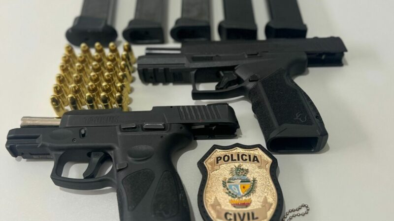 PCGO prende investigado por posse ilegal de armas e cumpre mandado de busca em Pires do Rio